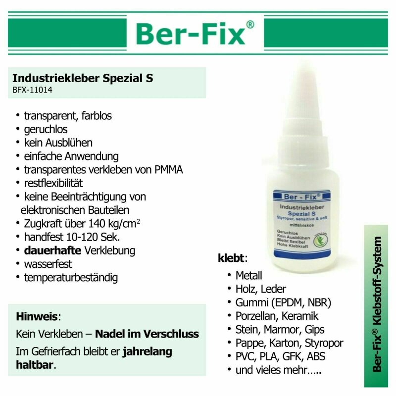 Tailkleber - Industriekleber Spezial S 10g